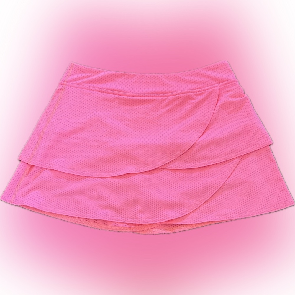 Rese Vibrant Bright Coral Asymmetrical Women's Skirt